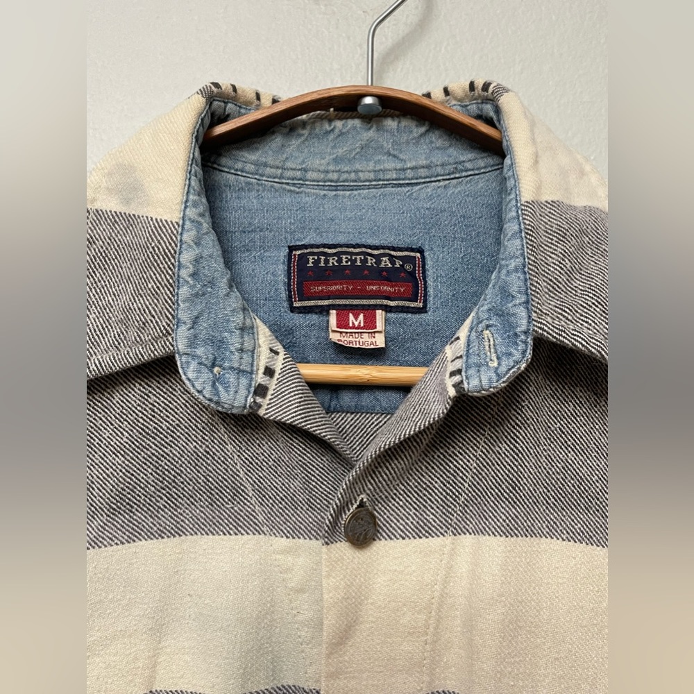 VINTAGE Firetrap Woven Shacket, Sz M - Picture 2 of 7